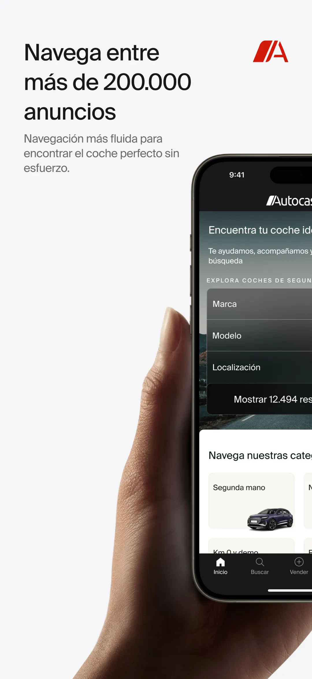 Autocasión app screenshot